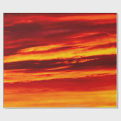 Papier Cadeau Coucher de soleil rouge (Plat)