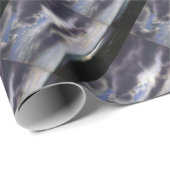 Papier Cadeau Coucher de soleil sur le lac (Coin rond)