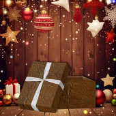 Papier Cadeau Coucher de soleil Tan Look en cuir