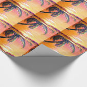 Papier Cadeau Coucher de soleil tropical (Coin)