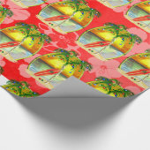 Papier Cadeau Coucher du soleil de plage de Noël (Coin)