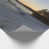 Papier Cadeau Coucher du soleil d'hiver (Coin)