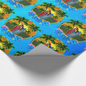 Papier Cadeau Coucher du soleil tropical (Coin)