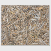 Papier Cadeau Couches de croustilles en bois Patiné (Plat)