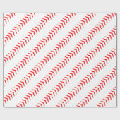 Papier Cadeau Couches rouges de la fête d'anniversaire de baseba (Plat)