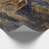 Papier Cadeau Cougar in the Moonlight Wildlife Art (Coin)