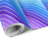 Papier cadeau couleur aquarelle bleu Ombre (Coin rond)