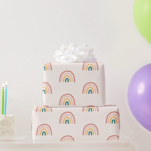 Papier Cadeau Couleur arc-en-ciel mignon (Cadeaux de fête)