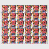 Papier Cadeau Couleur berger allemande (Plat)