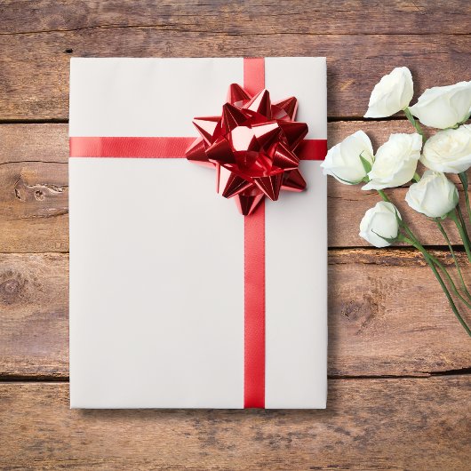 Papier Cadeau Couleur blanche et solide | Classique | Élégant