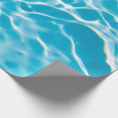 Papier Cadeau Couleur bleue claire texture de surface d'eau calm (Coin)