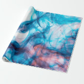 Papier Cadeau Couleur bleue du tabagisme (Déroulé)