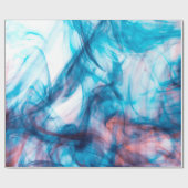 Papier Cadeau Couleur bleue du tabagisme (Plat)