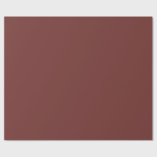 Papier Cadeau Couleur Brown d'Auburn (Plat)