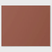 Papier Cadeau Couleur Brown solide | Hex# 8D3F2B (Plat)