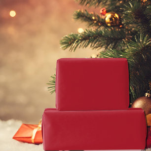 Papier Cadeau couleur cardinale rouge uni