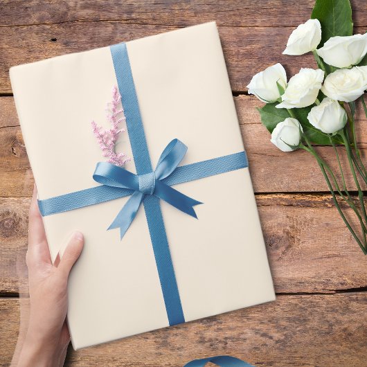 Papier Cadeau Couleur crémeuse Pearl Solide | Classique | Élégan