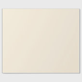 Papier Cadeau Couleur crémeuse Pearl Solide | Classique | Élégan (Plat)