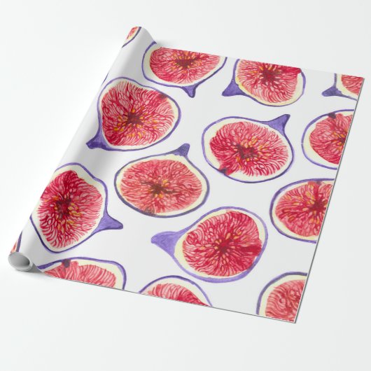 Papier Cadeau Couleur d'aquarelle des tranches de fibres (Déroulé)