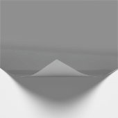 Papier Cadeau Couleur de bloc gris argenté solide (Coin)