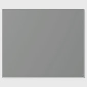 Papier Cadeau Couleur de bloc gris argenté solide (Plat)