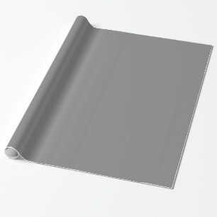 Papier Cadeau Couleur de bloc gris argenté solide