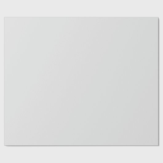 Papier Cadeau Couleur de bloc gris clair solide (Plat)