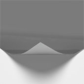 Papier Cadeau Couleur de bloc gris foncé solide (Coin)