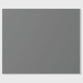 Papier Cadeau Couleur de bloc gris foncé solide (Plat)