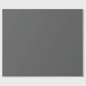 Papier Cadeau Couleur de bloc gris foncé solide (Plat)
