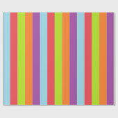 Papier Cadeau Couleur de cirque vintage (Plat)