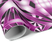 Papier Cadeau Couleur de dégradé en perspective violet Rempli De (Coin rond)