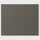 Papier Cadeau Couleur de l'eau motif floral 01.bw (Plat)