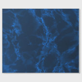 Papier Cadeau Couleur de marbre bleu foncé (Plat)