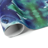 PAPIER CADEAU COULEUR D'EAU (Coin rond)