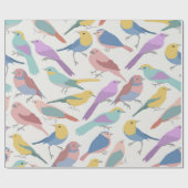 Papier Cadeau Couleur des oiseaux (Plat)