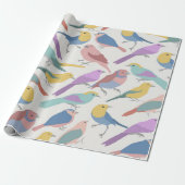 Papier Cadeau Couleur des oiseaux (Déroulé)
