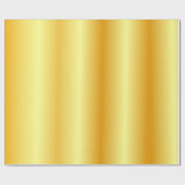 Papier Cadeau Couleur dorée sur mesure Elégant Modèle moderne (Plat)
