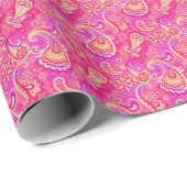 Papier Cadeau Couleur douce et rose pastel (Coin rond)