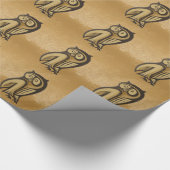 Papier Cadeau Couleur du symbole de hibou (Coin)