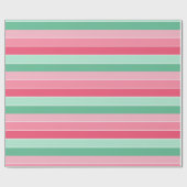 Papier Cadeau Couleur élégante et élégante du vert rose moderne (Plat)