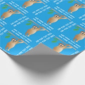 Papier Cadeau Couleur faite sur commande bleue personnalisée (Coin)