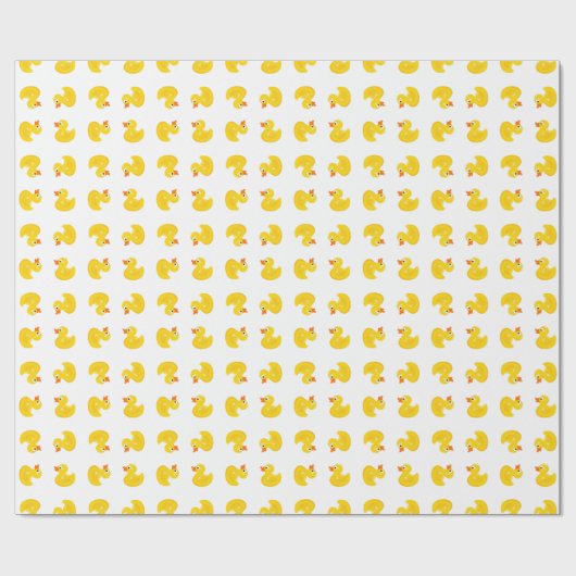 Papier Cadeau Couleur faite sur commande, canard en caoutchouc (Plat)