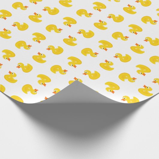 Papier Cadeau Couleur faite sur commande, canard en caoutchouc (Coin)