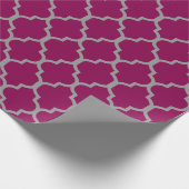 Papier Cadeau Couleur faite sur commande grise d'arrière - plan (Coin)