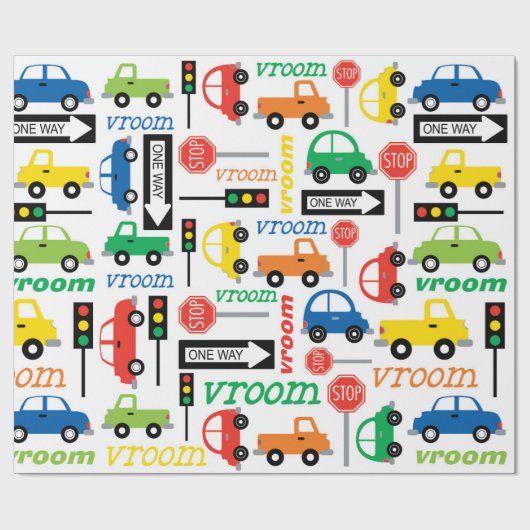 Papier Cadeau Couleur lumineuse de camion de voiture de (Plat)