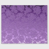 Papier Cadeau Couleur mauve Florale Imprimer Motif Succulent (Plat)