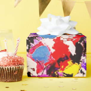 Papier Cadeau Couleur palette Abstraite