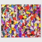 Papier Cadeau Couleur palette Abstraite (Plat)