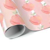 Papier Cadeau Couleur pêche (Coin rond)